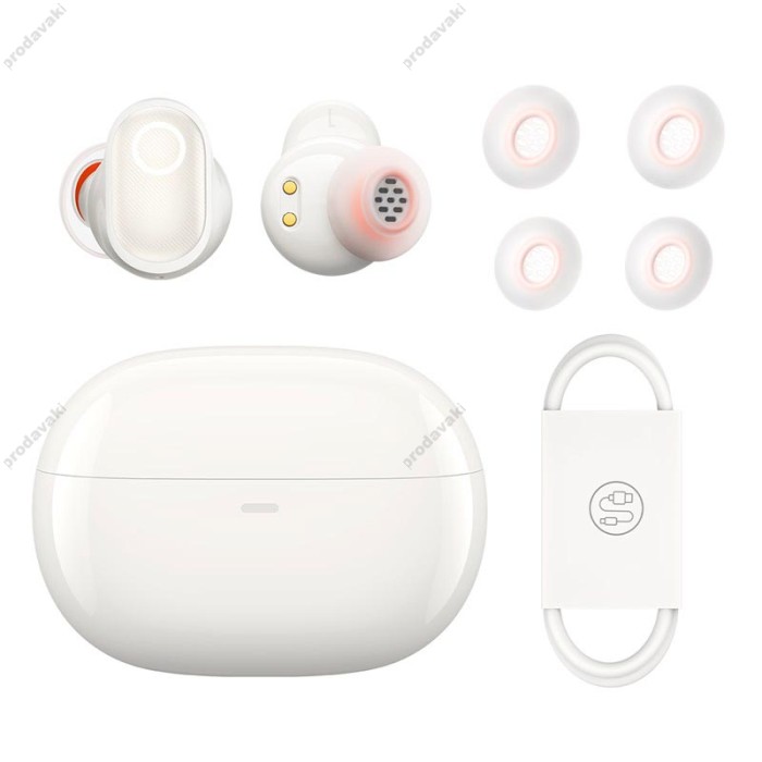 Бездротові Bluetooth навушники Baseus Bowie WM05 True Wireless Earphones BT 5.2 White NGTW200002