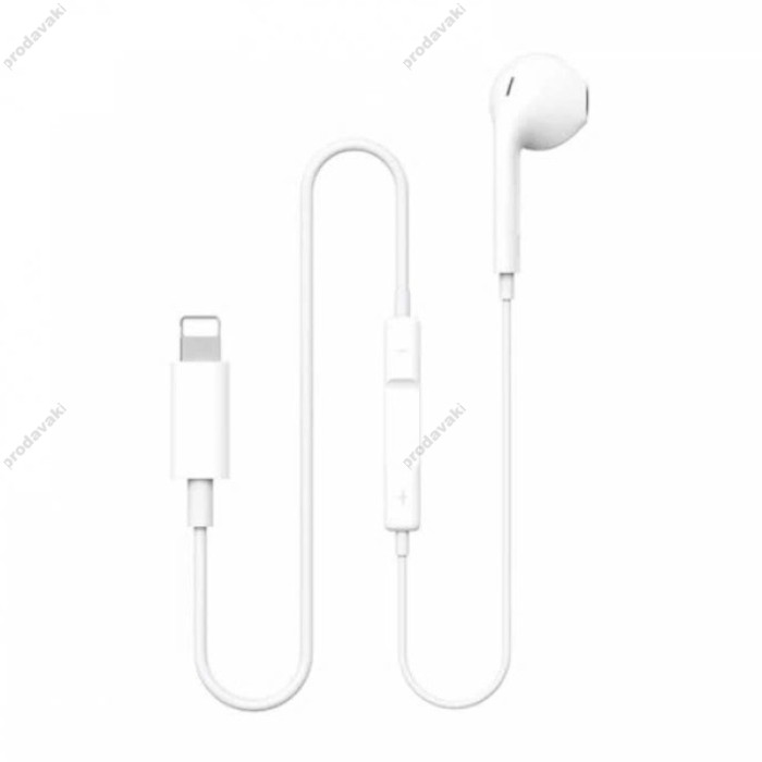 Гарнітура WiWU EB306 Solobuds Wired Earbuds Lightning White