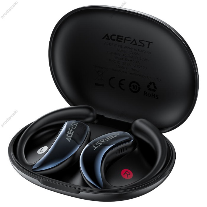 Бездротові Bluetooth навушники ACEFAST FA005 ACEFIT SE wireless earbuds BT 5.4 Black