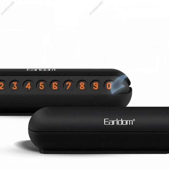 Автовізитка тимчасова карта паркування Earldom ET-EH33 Black