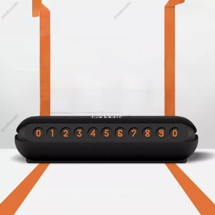Автовізитка тимчасова карта паркування Earldom ET-EH33 Black