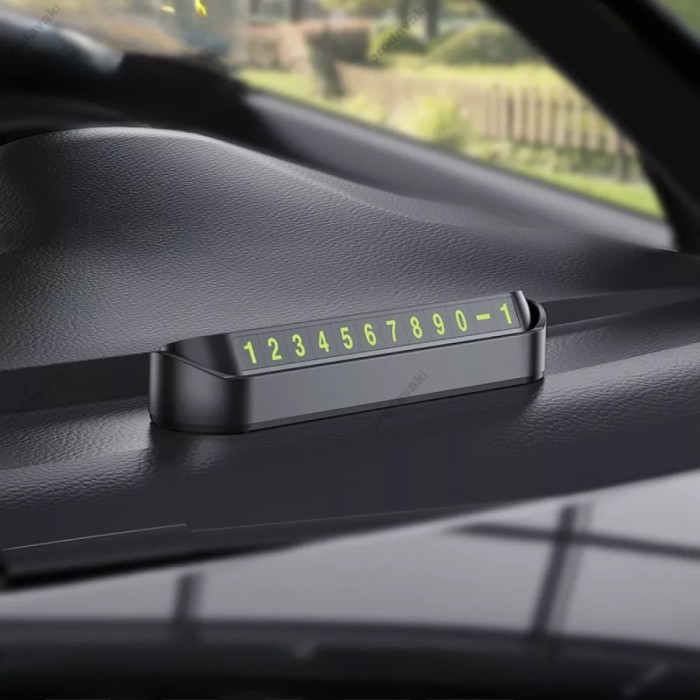 Автовізитка тимчасова карта паркування Veron PH01 Black