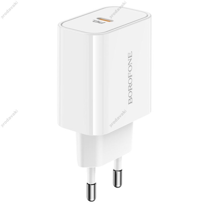 Мережевий зарядний пристрій BOROFONE BA57A Easy Speed single port charger 20W White