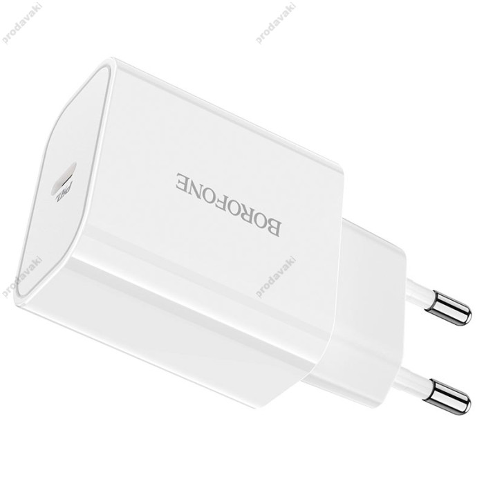 Мережевий зарядний пристрій BOROFONE BA57A Easy Speed single port charger 20W White