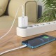 Мережевий зарядний пристрій BOROFONE BA57A Easy Speed Type-C to Lightning cable 20W White