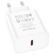 Мережевий зарядний пристрій Borofone BA71A Power single port charger 20W White