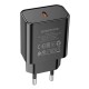 Мережевий зарядний пристрій Borofone BA71A Power single port charger Lightning cable 20W Black