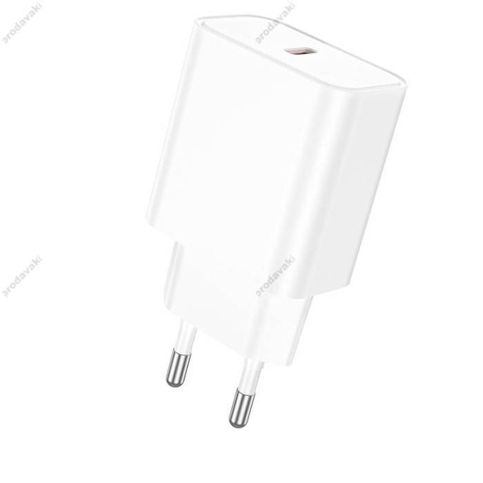 Мережевий зарядний пристрій Borofone BA71A Power single port charger 20W White