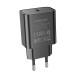 Мережевий зарядний пристрій Borofone BA71A Power single port charger Lightning cable 20W Black