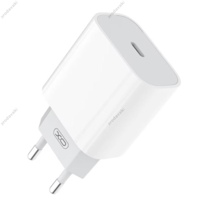 Мережевий зарядний пристрій XO L77 Fast charger with Lightning cable 20W White