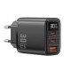 Мережевий зарядний пристрій WIWU Wi-G010 Firefly GaN Fast Charger 30W Black