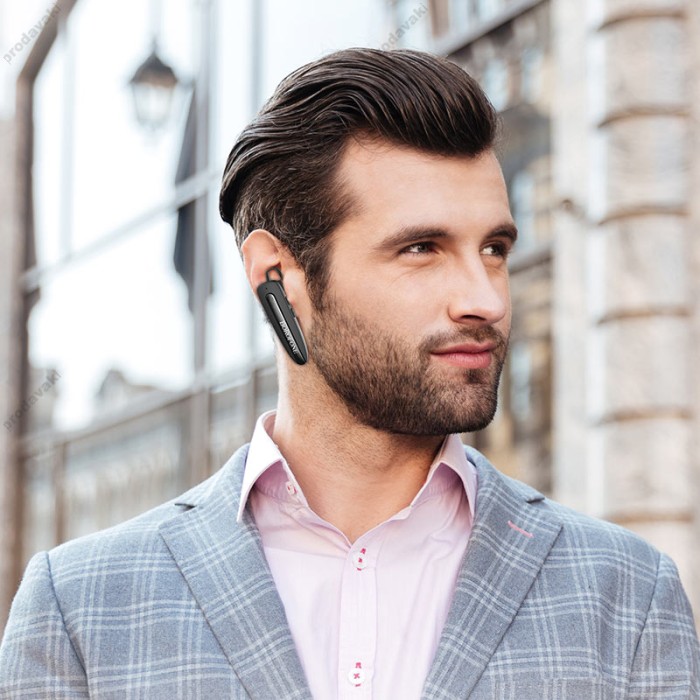 Бездротова Bluetooth гарнітура BOROFONE BC33 Basic business BT headset BT 5.0 Black