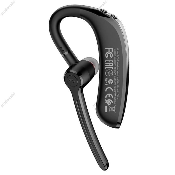 Бездротова Bluetooth гарнітура BOROFONE BC37 Imperor business headset BT 5.1 Black