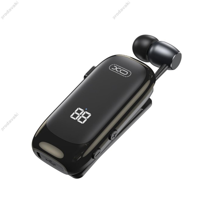 Бездротова Bluetooth гарнітура XO BE51 Lavalier Stretch BT 5.4 Black