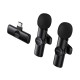 Бездротовий мікрофон BOROFONE BFK16A Wireless Microphone Type-C 2 мікрофона Black