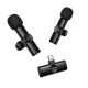 Бездротовий мікрофон BOROFONE BFK16A Wireless Microphone Type-C 2 мікрофона Black