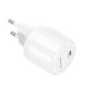 Мережевий зарядний пристрій Borofone BA92A Lustrous single port charger 20W White