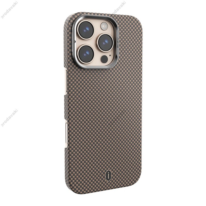 Чохол WiWU DCC-208 ARAMID ARMOR MagSafe для iPhone 16 Pro Max Gold