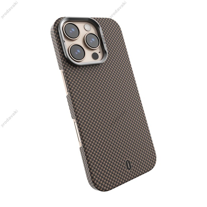 Чохол WiWU DCC-208 ARAMID ARMOR MagSafe для iPhone 16 Pro Max Gold