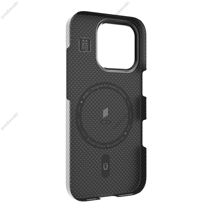 Чохол WiWU DCC-208 ARAMID ARMOR MagSafe для iPhone 16 Pro Max Black
