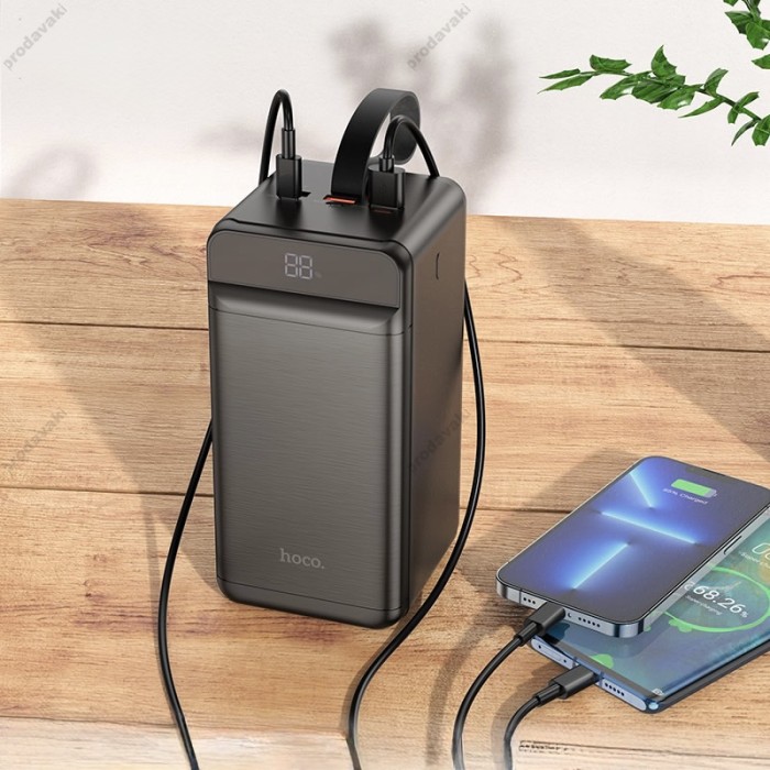 Повербанк портативний акумулятор Power bank Hoco DB61 Jade fully 22.5W+PD20W 90000mAh Black