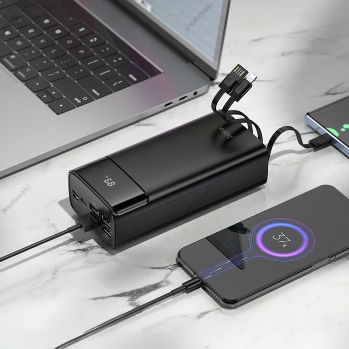Повербанк портативний акумулятор Power bank Hoco DB89B Element 22.5W 30000 mAh Black
