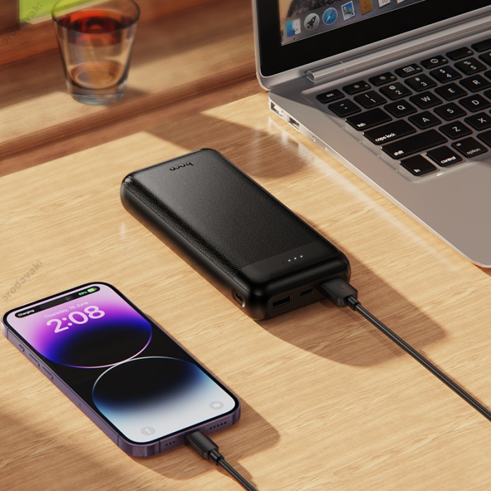 Повербанк портативний акумулятор Power bank Hoco J153A Stability 20000 mAh Black