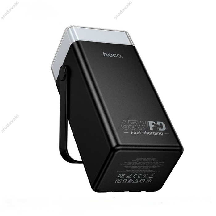 Повербанк портативний акумулятор Power bank Hoco DB103 fully compatible 40000 mAh PD 65W Black