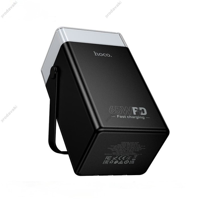 Повербанк портативний акумулятор Power bank Hoco DB103A fully compatible PD 65W 60000mAh Black