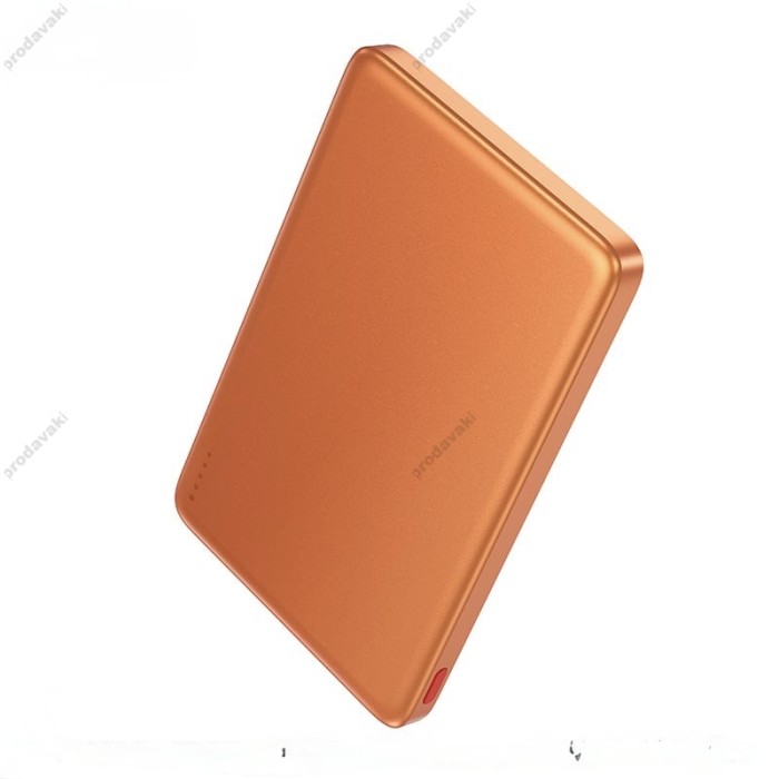 Повербанк портативний акумулятор Power bank Hoco Q26 Joy MagSafe магнітний 20W 5000 mAh Orange