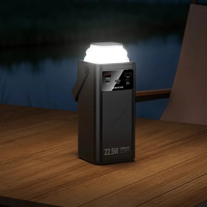 Повербанк портативний акумулятор Power bank BOROFONE BJ65A High 22.5W 50000 mAh Black