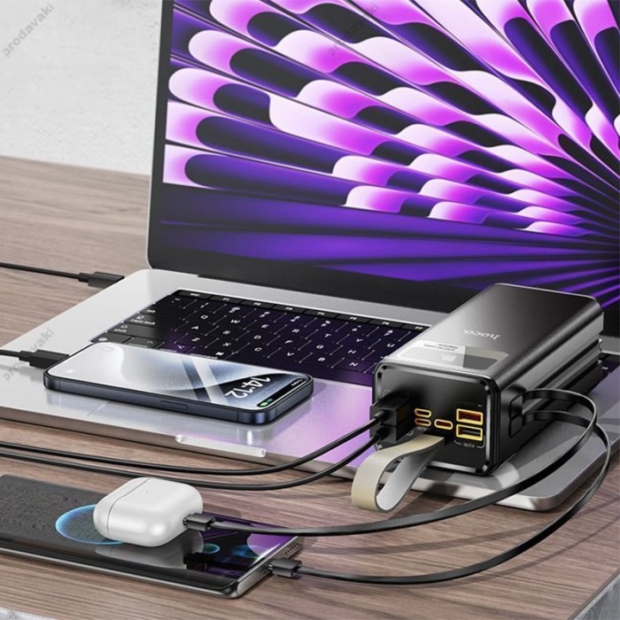 Повербанк портативний акумулятор Power bank Hoco DB58A Plentiful 22.5W 40000 mAh Black