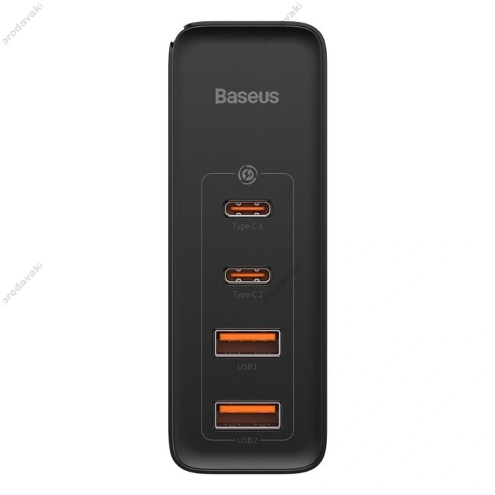Мережевий зарядний пристрій Baseus GaN2 Pro Quick Charger 2C+2U 100W Black CCGAN2P-L01