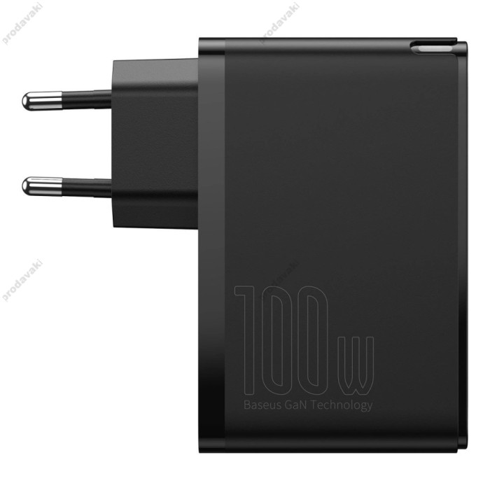 Мережевий зарядний пристрій Baseus GaN2 Pro Quick Charger 2C+2U 100W Black CCGAN2P-L01