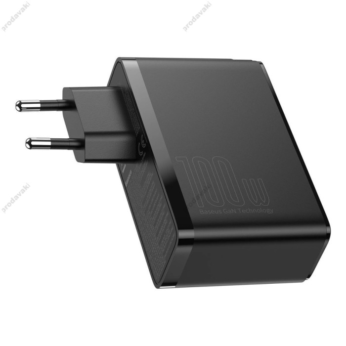 Мережевий зарядний пристрій Baseus GaN2 Pro Quick Charger 2C+2U 100W Black CCGAN2P-L01