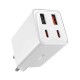 Мережевий зарядний пристрій Baseus GaN6 Pro Fast Charger 2C+2U Type-C cable 65W White P10162701213-00
