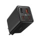 Мережевий зарядний пристрій Baseus GaN6 Pro Fast Charger 2C+2U Type-C cable 65W Black P10162701113-00