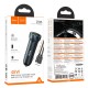 Автомобільний зарядний пристрій Hoco Z54A Prosperous dual port Type-C set 3A 48W Metal Grey