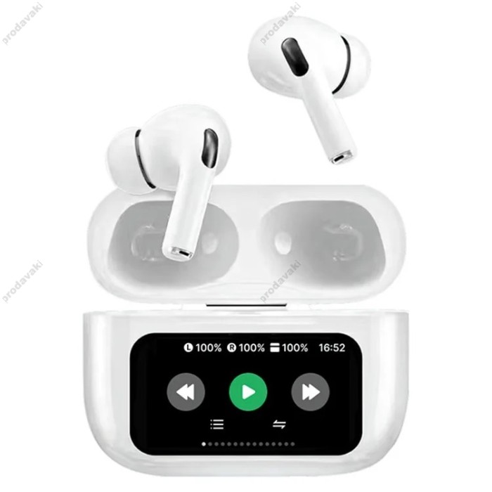 Бездротові Bluetooth навушники WiWU T22 Wireless Earphone with Touch Screen BT 5.3 White
