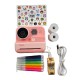 Фотоапарат дитячий з друком HOCO DV200 Dual lens children printing camera Pink