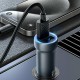 Автомобільний зарядний пристрій Hoco Z54 Prosperous dual-port 3.1A 15.5W Metal Grey