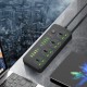 Подовжувач мережевий фільтр Earldom ES-SC11 8U/4P/2C 2m Black