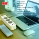 Подовжувач мережевий фільтр Earldom ES-SC13 2U/3P/1C 2m White