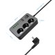 Подовжувач мережевий фільтр Earldom ES-SC14 4U/3P/2C 10А 2m Black