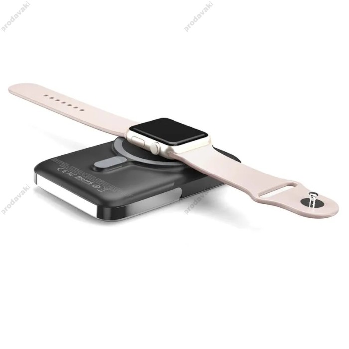 Повербанк портативний акумулятор Power bank Wiwu Wi-P018 Magnetic MagSafe магнітний 10000 mAh Black