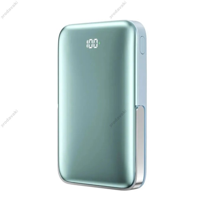Повербанк портативний акумулятор Power bank Wiwu Wi-P018 Magnetic MagSafe магнітний 10000 mAh Blue