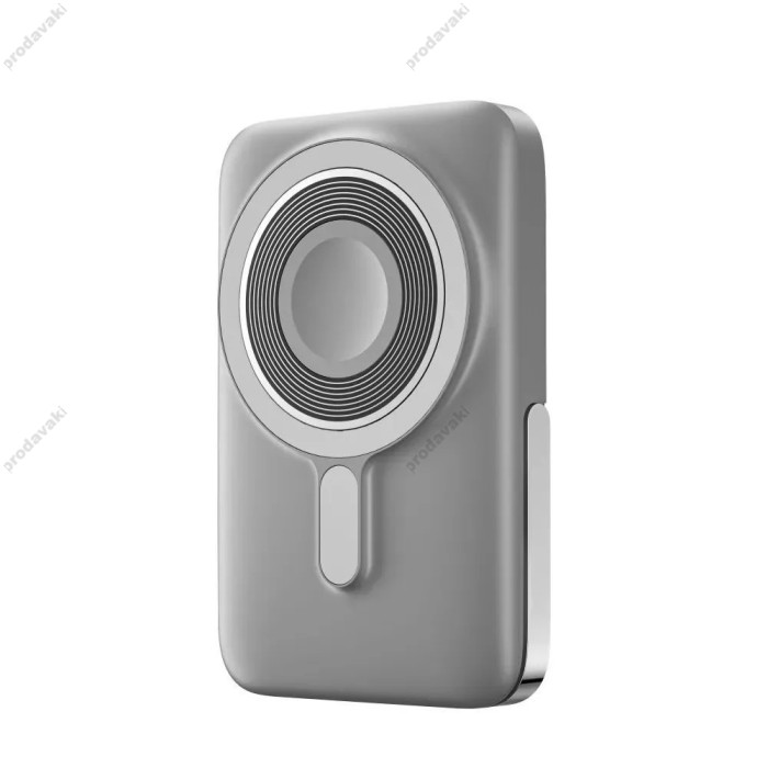 Повербанк портативний акумулятор Power bank Wiwu Wi-P018 Magnetic MagSafe магнітний 10000 mAh Grеy