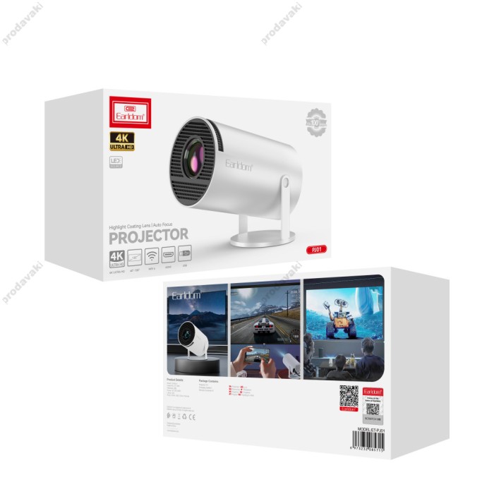 Розумний проектор Earldom ET-PJ01 Wifi 1080P White