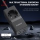 Подовжувач мережевий фільтр Earldom ES-SC21 2U/1P/2C 10А 1m Black