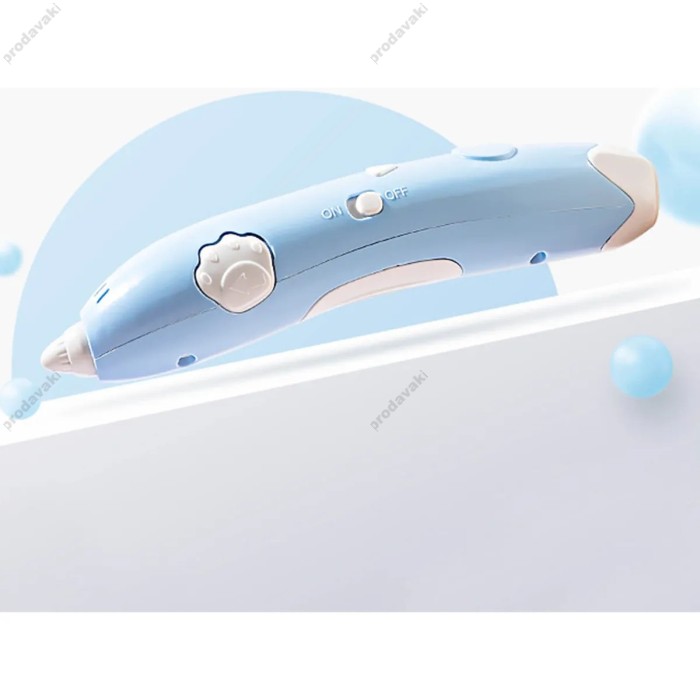 Іграшка 3D Pen ручка в комплекті із пластиком 3х кольорів Blue